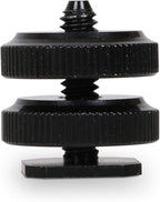 SLOW DOLPHIN 1/4 Inch Hot Shoe Mount Adapter Tripod Screw for DSLR Camera Rig(2 Packs)