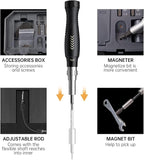 145-in-1 Precision Screwdriver Set Professional Mobile Phone and Computer Repair Kit with Torx, Star, Pentalobe, Hex Small Magnetic Screwdriver Bits, Suitable for MacBook, iPhone, Watch, Camera