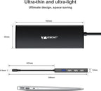 USB Hub,VEMONT 4-Port USB 3.0/2.0 HUB,Ultra Slim Portable High-Speed USB Splitter Applicable for PC Laptop, Desktop, Notebook, MacBook and More