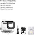 Waterproof Housing Case for GoPro Hero 4 Black, Hero 4 Silver, Hero 3+, Hero 3 Underwater Photography - Waterproof Up to 131 ft (40M) - with Quick Release Mount, Thumb Screw