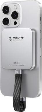 ORICO 512GB Magnetic External SSD, Aluminum Alloy, Up to 2000MB/s, 4K 120Hz ProRes HDR Record and Store, External Solid State Drive, Compatible with iPhone 16 Pro Max, Tablet, Computer - K20MINI