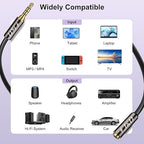 J&D 3.5mm TRRS Cable, 1/8 Inch 4 Pole TRRS Jack Male to Female Auxiliary Extension Cable for Headphones, Car Stereos, Phones and Speakers, 3 Feet