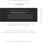 Clairevoire Piano Keyboard Dust Cover for 61 Keys to 88 Keys, Electric Pianos Cover, Digital Pianos Cloth Protection,Lightweight and Adjustable Closure,Pearl White, L - Keyboard Piano up to 61" x 21"
