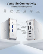 KAMRUI Essenx E2 Mini PC 11 Pro Twin Lake N150 Mini Computer, 16GB RAM 512GB M.2 SSD, Micro PC Support 4K Display/USB3.2/WiFi/BT/Gigabit Ethernet Mini PC Home/Office