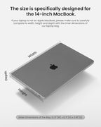 tomtoc 360 Protective Puffy Laptop Sleeve for 14-inch MacBook Pro M4/M3/M2/M1 Pro/Max A3112 A3401 A3185 A2992 A2918 A2779 2024, 13.5/13.8-inch Surface Laptop 7(Copilot+ PC)/6/5/4/3, Quilted Design