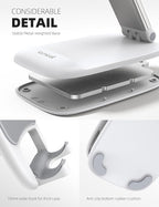 Lamicall for Mother Mom, White Phone Stand, Birthday Gifts for Father Teens Girls Boys Desk Accessories for iPhone Holder
