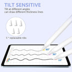 Stylus Pen for iPad 2018-2023 with Palm Rejection, Active Pencil for iPad 10th/9th/8th/7th/6th Generation, for iPad Pro 11/12.9 inch, for iPad Air 5th/4th/3th, for iPad Mini 6th/5th Gen(Sky Grey)