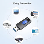 JUANWE 512GB USB Flash Drive, Thumb Drive 130MB/S High Speed, USB 3.0 Storage Flash Drive Memory Stick for Backup Jump Drive for Computer/Laptop