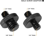 24 Pcs Camera Screw Adapter Set - 1/4 to 3/8 Tripod Mount Converter for Camera, Monopod, Ballhead, Flash Light Stand