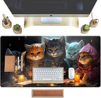 Commander Roleplay Desk Pad Mat Role Gaming XXL Big Mouse Pad Gaming Tabletop Game Gamer Gift - Mousepad XXL Laptop Computer Keyboard Pad with Stitched Edges Anti-Slip Funny Deskpad 31.5x15.7 in