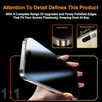 OneFish 2 Pack Privacy Screen Protector for iPhone 16 Pro Max - 4-Way 360° Anti-Spy, 9H Hardness, 3D Curved Edges, Case-Friendly & Easy Installation