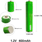 6 Pack Ni-MH AAA Rechargeable Batteries for Panasonic, 400mah AAA Ni-MH Rechargeable Batteries 1.2V for Panasonic Cordless Phones, Remote Controls, Electronics