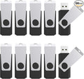 TOPESEL 100PCS 4GB Flash Drive Bulk Pack, USB 2.0 Flash Drives, Memory Stick, Thumb Drives (4G, 100 Pack, Black)