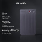 Plaud Note AI Voice Recorder, Voice Recorder w/Case, App Control, Transcribe & Summarize with AI Technology, Support 112 Languages, 64GB Memory, Audio Recorder for Lectures, Meetings, Calls, Black