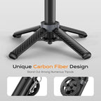 Mini Magnetic Selfie Stick,360° Rotation Carbon Fiber Cell Phone Tripod for MagSafe,Portable Magnet Selfie Stick with Remote Control,Extendable Small Travel Tripod Phone Stand for MagSafe Smartphones