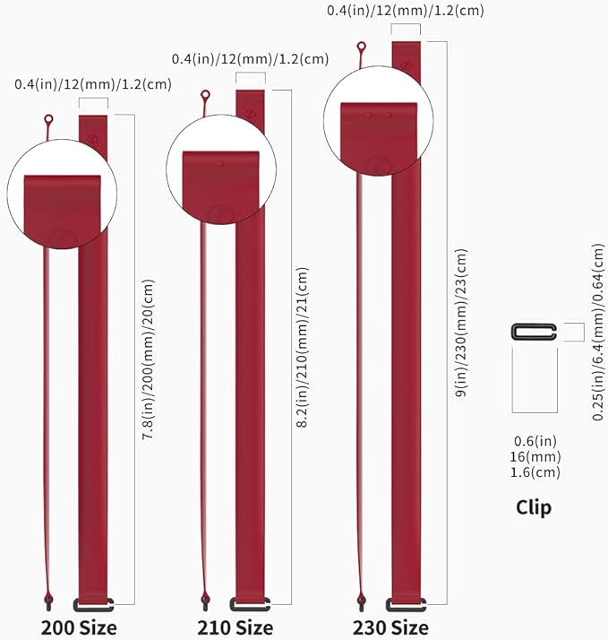 C-Shaped Clip Finger Phone Grip, Sinjimoru Silicone Cell Phone Strap for Phone Case with Clip as Phone Loop Holder for iPhone Case & Samsung Phone. Sinji Loop Clip Wine Red 230