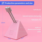 Hotline Games Mouse Bungee Mouse Cord Clip Cord Management System Fixer Holder for Esports FPS Game (3.0 Pink)