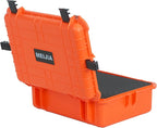 MEIJIA Portable Waterproof Protective Case,Hard Camera Case,Customized Fit Foam Inserted, Elegant Black,Fit for Camera, Equipments, Lens,Drones(Black)