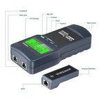 RJ45 Network Cable Tester, VXSCAN 8 Remote Units Network LAN Length Ethernet Cable Tester Kits for Cat5/CAT5e/CAT6/CAT6e - Locate The Breakage Point Length Measurement & Continuity Checking