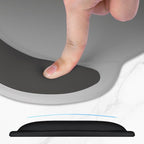 ITNRSIIET Ergonomic Mouse Pad with Comfort Gel Wrist Rest, Non-Slip PU Base, Smooth Textured Surface, Reduces Hand Fatigue & Wrist Pain, 8.7 x 7.2 Inch for Office Gaming Home, Gray Gradient