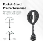 FANAUE MS-06 Magnetic Cold Shoe Mount | 360° Rotatable & Foldable | Aluminum Alloy Strong Magnetic Attachment | for Cameras, Phones, Microphones, and Photography Accessories
