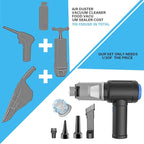 Air Duster - Computer Vacuum Cleaner - for Keyboard Cleaning - Cordless Canned Air - 110000RPM Powerful PC Cleaner(VC08)