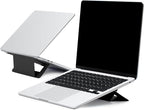 MOFT Laptop Stand for Desk, Adhesive Airflow Laptop Cooling Riser for Heat Dissipation with 2 Adjustable Viewing Angles, Foldable & Portable Computer Stand Compatible with Laptops 11"-16", Jet Black