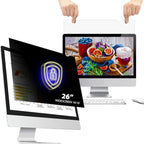 26 Inch - 16:10 Aspect Ratio - Computer Privacy Screen Filter for Widescreen Monitor - Anti-Glare - Anti-Scratch Protector Film - Protects Your Eyes from Harmful Glare and Blue Light