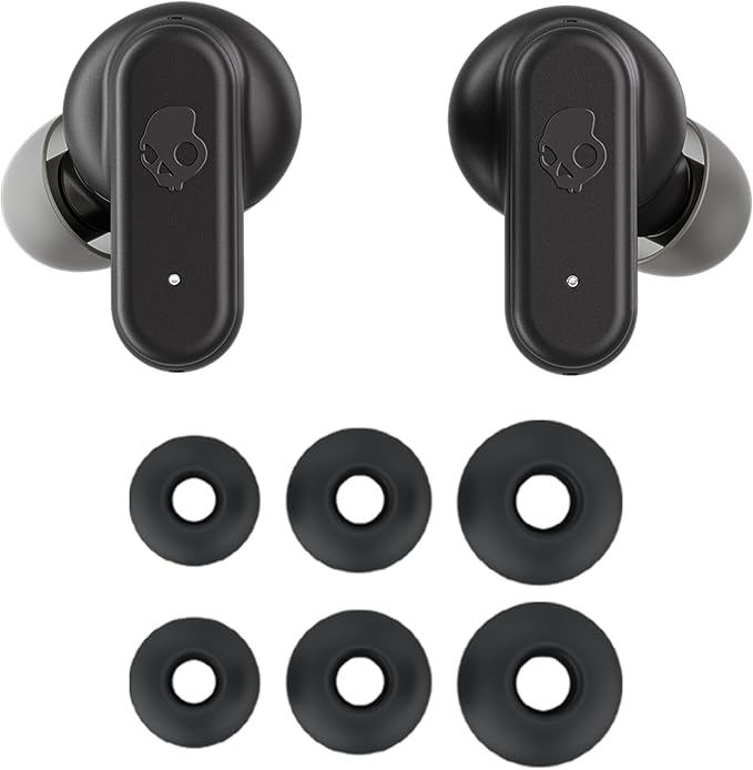 Skullcandy Dime Evo Wireless Earbuds, Bluetooth Headphones, Noise Isolating Fit, Up to 36 Hours Battery, Microphone for iPhone Android, Easy Carry with Clip-Anywhere Case - Realtree Edge Colors White