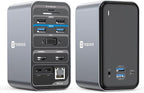 TobenONE USB C Laptop Docking Station Dual Monitor, 15-in-1 USB C Dock with Dual HDMI, 65W Power Supply, VGA, 4xUSB 3.0, 2xUSB 2.0, SD/TF, Ethernet and Audio/Mic for Lenovo, HP, Dell, Surface
