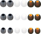 Silicone Earbud Tips Replacement Ear Tips Earbud Covers Fit Most in-Ear Earbuds(Inner Hole 3.8mm -5.1mm) Headphone Earbud Rubber Tips9 Pairs S M L