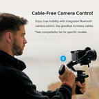 FeiyuTech SCORP Mini 3 [Kit] Gimbal Stabilizer for Smartphone & Mirrorless Cameras, 4.41lbs Payload, Built-in AI Tracking, Quick Vertical Shooting, Bluetooth Control for Sony/Canon/Nikon/DJI/Gopro