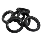 6 Pcs Rubber Grommets, 1-9/16" Inside Diameter 1-3/4" Drill Hole Rubber Wire Grommets O Ring Grommets for Wire, Firewall, Cables, Plugs, Automotive(Black)