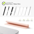 ELETIUO Silicone Pencil Holder Sleeve,Compatible with Apple Pencil (USB-C),Apple Pencil 1st/ 2nd Generation,Strong Adhesive Sticky Attached to iPad Case for Stylus Pens,Pink