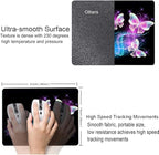 IMAYONDIA Glowing Night Pink Butterflies Mouse Mat - Square Waterproof Non-Slip Rubber Base Mouse Pad for Computer Laptop