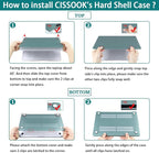 CISSOOK Creative Bulb Hard Shell Case for MacBook Air 13.6 inch M3 A3113 A2681 M2 2025 2024 2022 Release, Plastic Hard Shell Cover with Keyboard Cover for MacBook Air 13.6 M2 M3 2022-2025