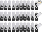 8GB Flash Drives 100 Pack, Wooolken USB 2.0 Thumb Drive with Lanyards Bulk USB Sticks for Weddings,Office, School, Data Storage Backup