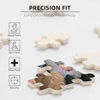 Custom Puzzle, Personalized Puzzle for Photos, Customized Puzzle 120/200/300/500/1000/1500 Pieces for Family, Christmas, Pet, Birthday, Wedding Gift