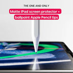 Astropad Rock Paper Pencil v2.0 – Paper Screen Protector for iPad Pro 11 inch (M4, 2024) + Apple Pencil Tips Replacement 2 Pack – Apple Pencil 1st and 2nd Gen