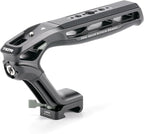 Tilta Xeno Top Handle for Filmmakers & Cameras - Black | Aluminum Alloy and Silicone Build | 1/4″-20 and 3/8″-16 Threads w/Locating Points | Safety Release Pin | Comfortable Handling (NATO)