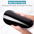 Ergonomic Mouse Pad Wrist Support, White Mouse Pad with Wrist Rest, Entire Memory Foam & Non-Slip PU Base MousePads with Massage Design for Pain Relief, Desk, Office, 12" x 8" x 1.2" Inch