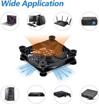 USB Dual 120mm Quiet Fan, 5V USB Portable Cooling Fan for Flat Panel TV Receiver Router DVR PlayStation Xbox Computer Cabinet Cooler