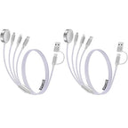 2 Pack Charging Cable for Apple Watch Charger/Samsung/iPhone Charger,Car/Office/Camping/Travel Essentials,Type C Cable Cord for iWatch Ultra/10-2/iPhone 16-11/Samsung S25-S20,iPad,airPods-Purple