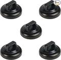 Magnetic Cable Clips Multipurpose Zip Ties Mount Base Holder Black Wire Cable Holder Management for Home Office Marine Electrical Wiring (Black, 5 Piece)