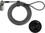 I3C Laptop Cable Lock 4 Digital Combination Lock Security Computer Cable Lock Anti Theft Combination Lock Compatible for Tablet Laptop (10 Packs)