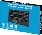 Adesso AKB-425UB - Easytouch Rackmount USB Touchpad Keyboard, Black