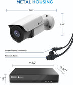 4COVR 4K Surveillance & Security Camera System, 8CH NVR 2TB HDD, AI Human Vehicle Detection, 8X 8MP Commercial IP67 PoE IP Bullet Camera Built-in Mic with Night Vision, 24/7 Recording, LY37EX8M0808