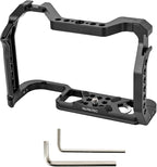 R5 ii/R5/R6/R5C/R6 ii Camera Cage,R5 Mark ii/R6 Mark ii Cage with Cold Shoe and ARRI Interface for EOS R5C/R6 Mark II/R5 Mark II/R5/R6/R5C