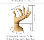 yangjietf mannequin,mannequin hand,hand model,hand mannequin for nails,drawing mannequin wooden hand,wooden mannequin,articulated fingers,hand model for drawing,male hand of left., Male_left