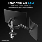 SABRENT Thunderbolt 4 Docking Station with Monitor Desk Mount, Gas-Lift Arm, 4 USB Ports, UHS-II Card Reader, Gigabit Ethernet, HDMI, DisplayPort, 8K/4K, VESA Mount for Monitors up to 32” (DS-T4WA)